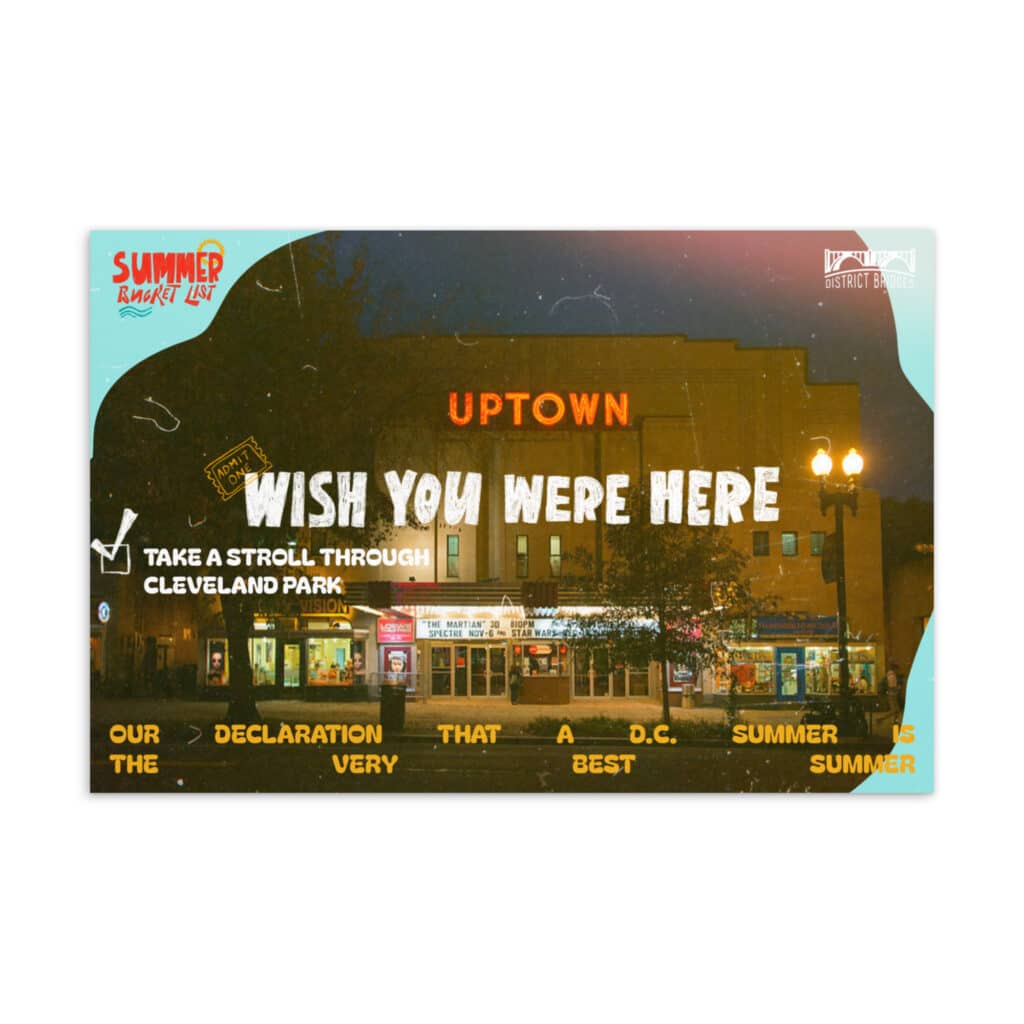 Cleveland Park "Wish You Were Here" Postcard