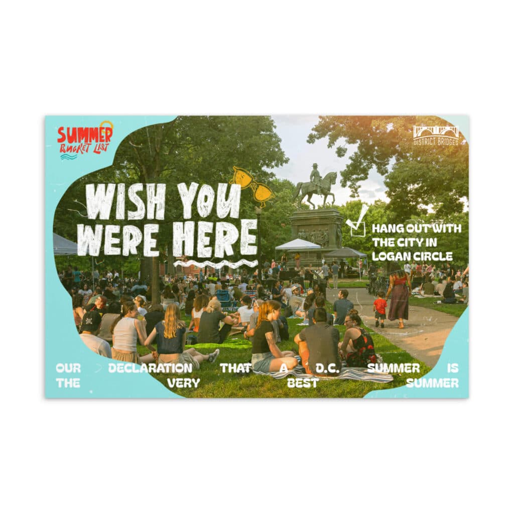 Logan Circle "Wish You Were Here" Postcard