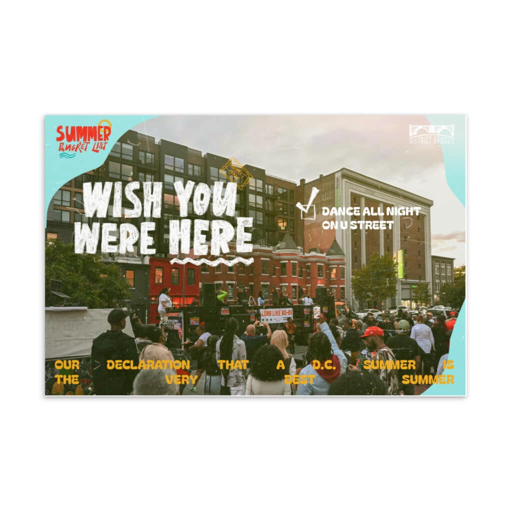 U Street "Wish You Were Here" Postcard