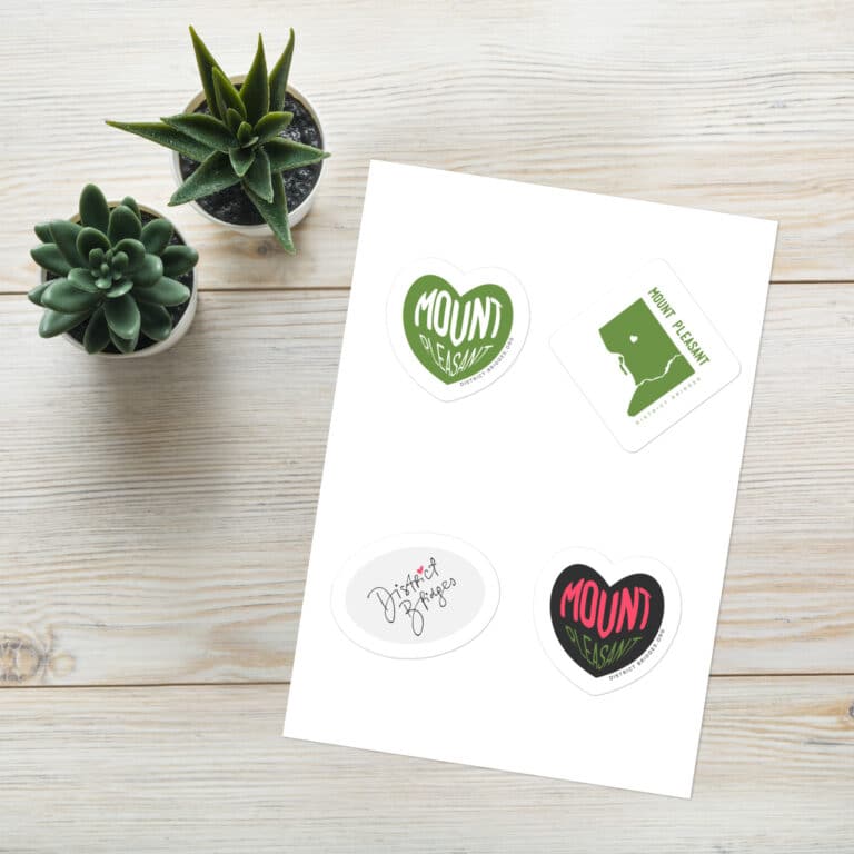 Mount Pleasant Sticker sheet